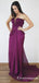 Mermaid Sweetheart Mermaid Ruched Purple Chiffon Bridesmaid Dresses, TYP1873