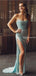 Sparkly Sweetheart Charming Sleeveless Sequin Sexy Side Slit Mermaid Long Cheap Formal Prom Dresses, PDS0075