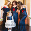 Mismatched A-Line Spaghetti Straps Cold Shoulder Long Bridesmaid Dresses, TYP0702