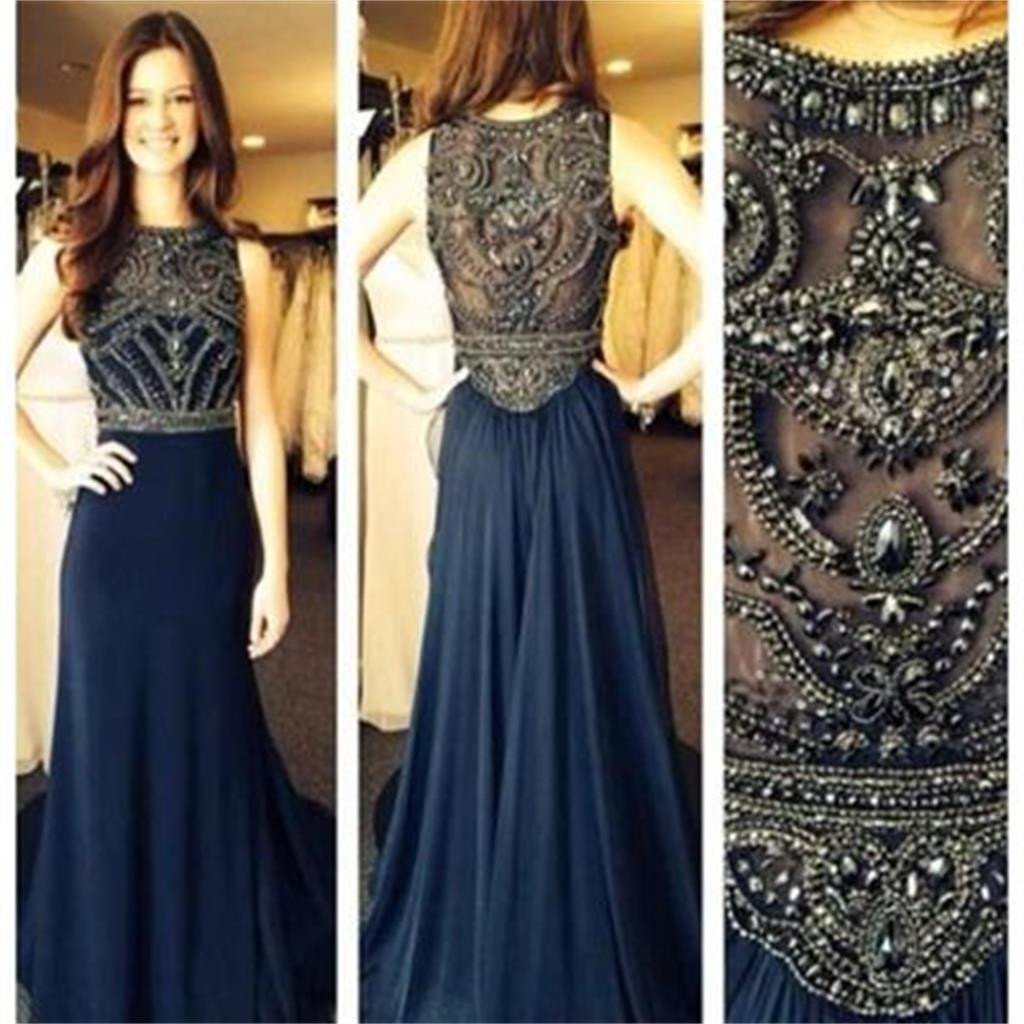 Navy Prom Dresses, Long Prom Dresses, Popular Prom Dresses, Pretty Prom Dresses, Best Sales Prom Dresses, Party Prom Dresses, Evening Prom Dresses, TYP0007