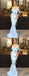 Mermaid Spaghetti Straps Light Blue Satin Prom Dresses with Ruffles, TYP1305