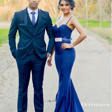 Mermaid Spaghetti Straps Mermaid Royal Blue Bridesmaid Dresses, TYP1871
