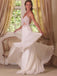 Sexy Backless Long Sheath Beach Lace Wedding Dresses, Chiffon Bridal Gown, TYP1140