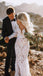 See Through Lace Rustic Wedding Dresses Long Sleeve Mermaid Wedding Dresses, TYP1212