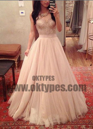 Wedding Dresses, Sweetheart Blush Bowknot Tulle with Lace Wedding Dresses, TYP0681