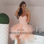 A-Line Sweetheart Short Coral Homecoming Dress with Beading, Pink Homecoming Dresses, TYP0712