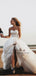 A-Line Sweetheart Court Train Tulle Long Wedding Dresses with Appliques, TYP1545
