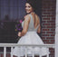 Charming V Neck White Short Cheap Homecoming Dresses With Heavy Beaded, TYP1969